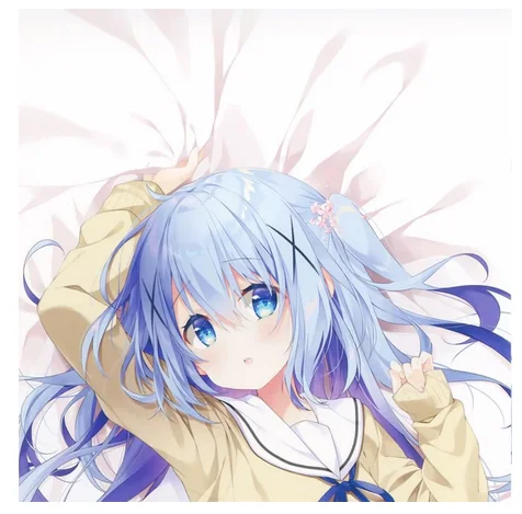 Аниме-это заказ кролика? Кафuu Чино милая девушка дакимакура обнимающая подушка