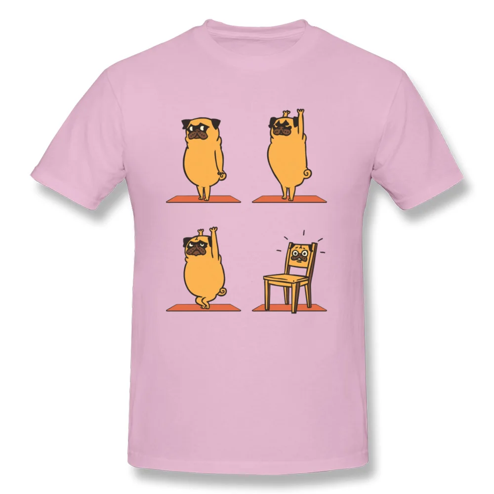 

Pug Yoga Chair Pose Funny T Shirt Hip Hop Short Sleeve Casual T-shirts Shih tzu OM 100% Cotton O-Neck Men Tops Shirt Christmas