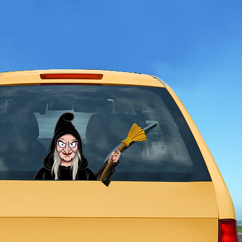 Стикер для автомобиля с изображением ведьмы креативные Мультяшные наклейки на