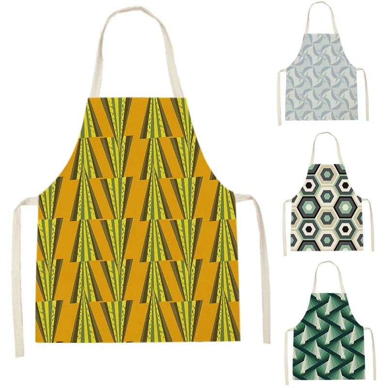 

Кухонные фартуки WQL2978 для женщин, льняные нагрудники, фартук для уборки дома, водонепроницаемые поварские фартуки для выпечки, для детей