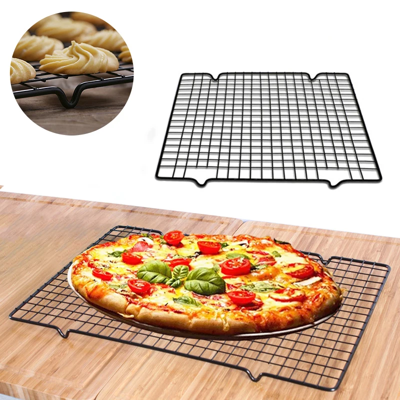 Нержавеющая Сталь Стеллаж для Охлаждения Тортов со Съемной Поверхностью из Сетки для Печенья, Хлеба, Пиццы и Другой Выпечки.