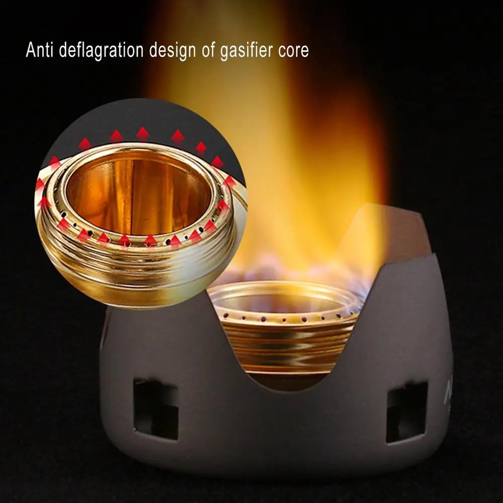 

ALOCS Liquid Solid Alcohol Stove Outdoor Camping Picnic Self-driving Tour Windproof Portable Light Stove