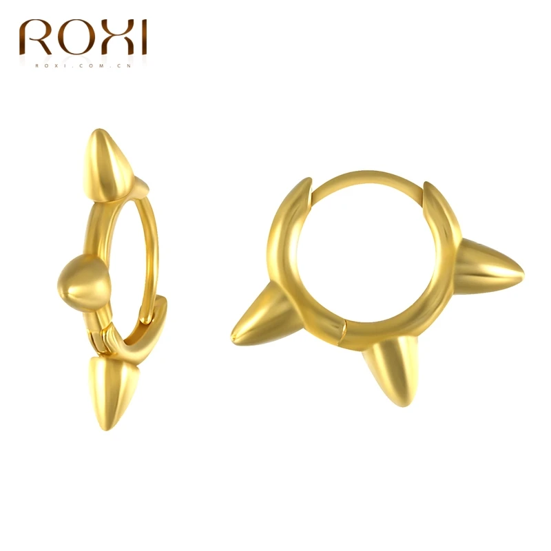 Женские серьги гвоздики с заклепками из серебра 100% пробы|Серьги-гвоздики| |