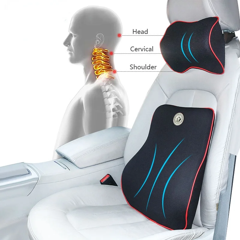 

Автомобильная подушка для шеи, дорожная подушка из пены с эффектом памяти, мягкий подголовник, шейный упор для автомобильного сиденья, подд...