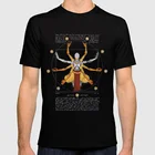 Футболка Vitruvian Omnic - Color Version, Zenyatta, мужской робот Vitruvian, пародия на игры, развлечение, спокойствие, дзен, Ow