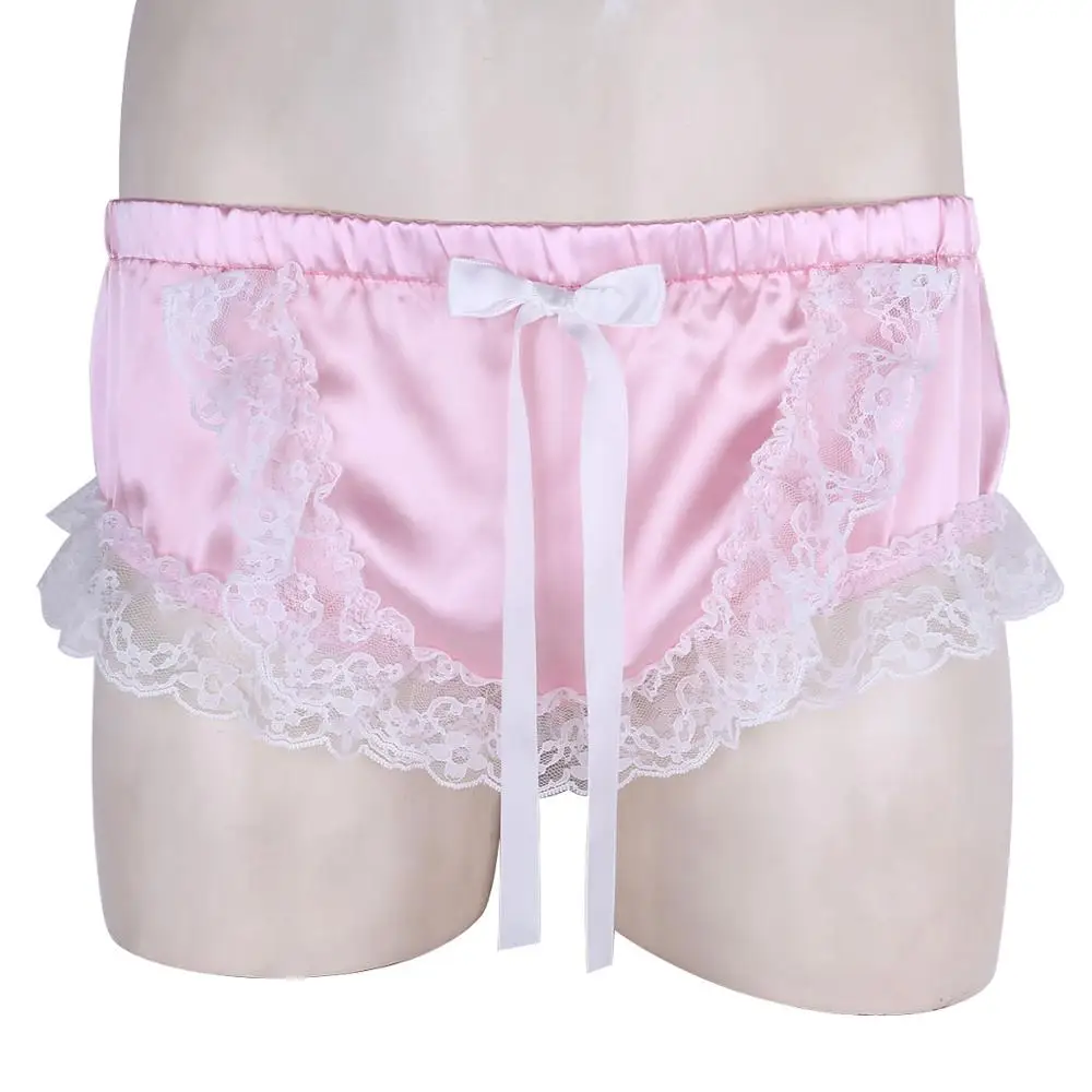 Трусы боксеры sпанси мужские с экзотическим бантиком джоки стринги блестящее