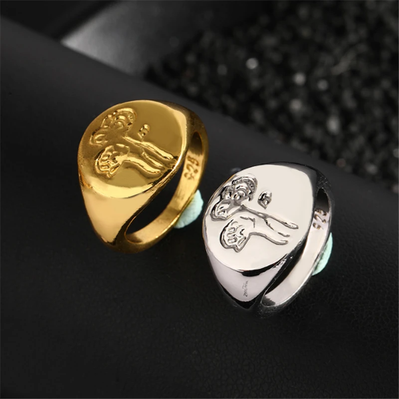 

Elegant and fashionable ladies copper plating engraving golden sun flower open ring casual party flower ring jewelry