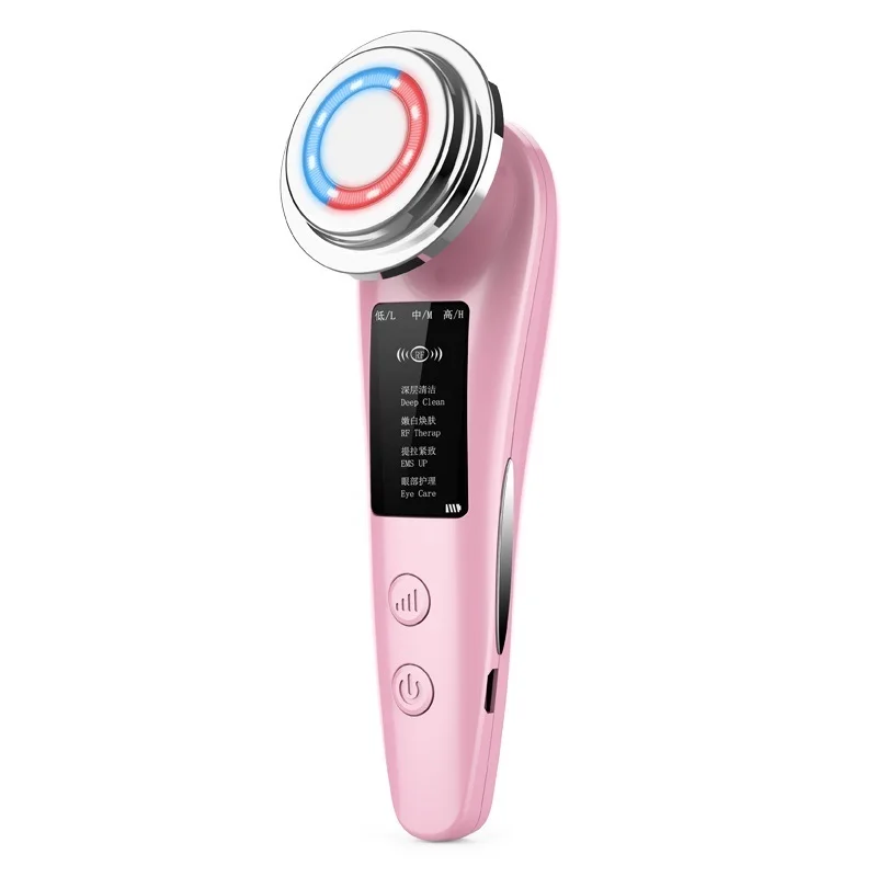 

4in1 Face Massager Rechargeable V Shape Face Lifting Machine RF&EMS Facial Messager Ultrasonic Beauty Device