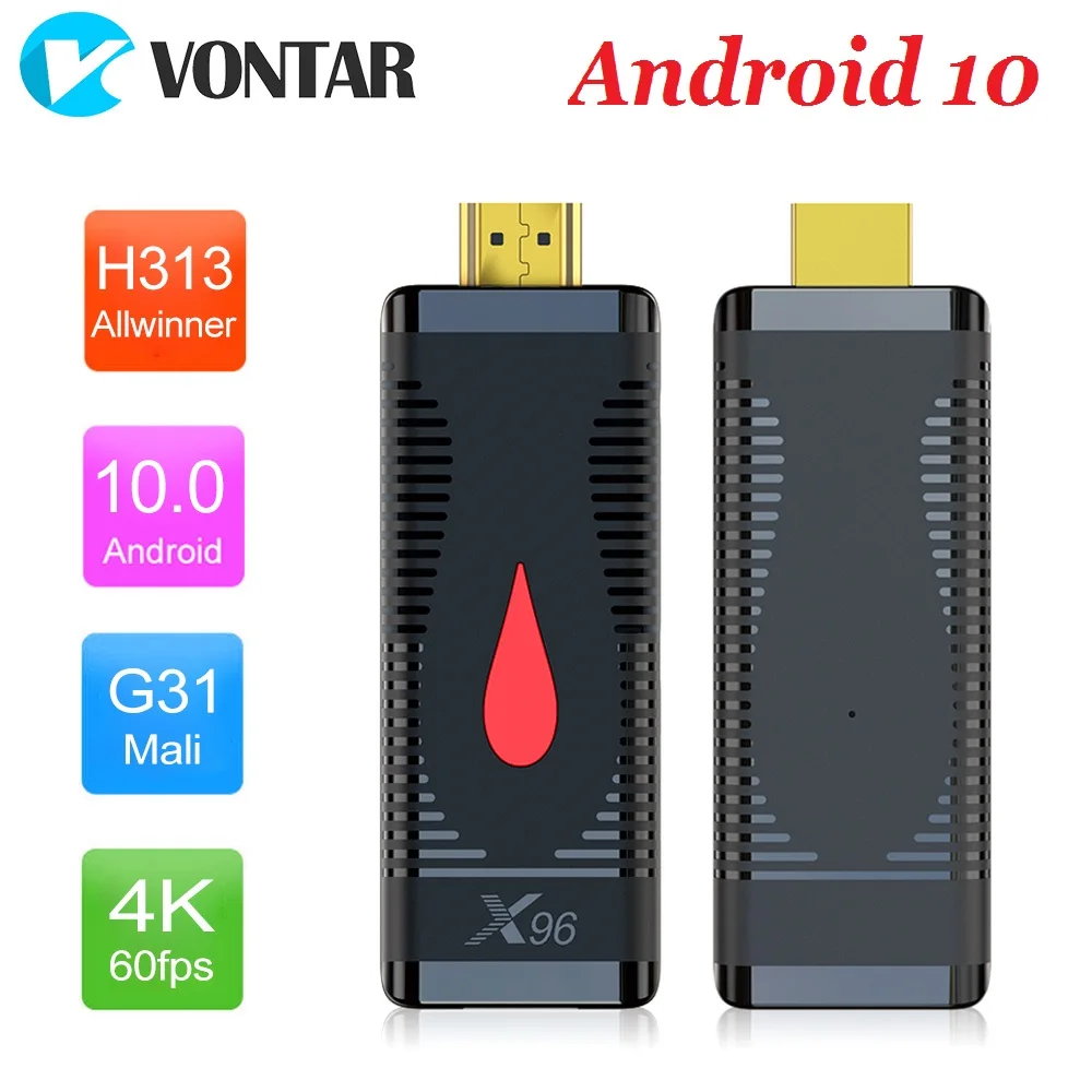 ТВ-приставка VONTAR X96 S400 2 ГБ 16 1 8 Android 10 четырехъядерный процессор Allwinner H313 4K 4G Wi-Fi Google