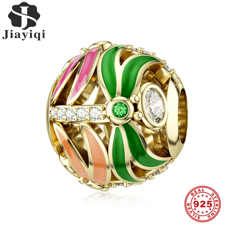 Шарм бусина из серебра 925 пробы с яркой эмалью|Бусины| |