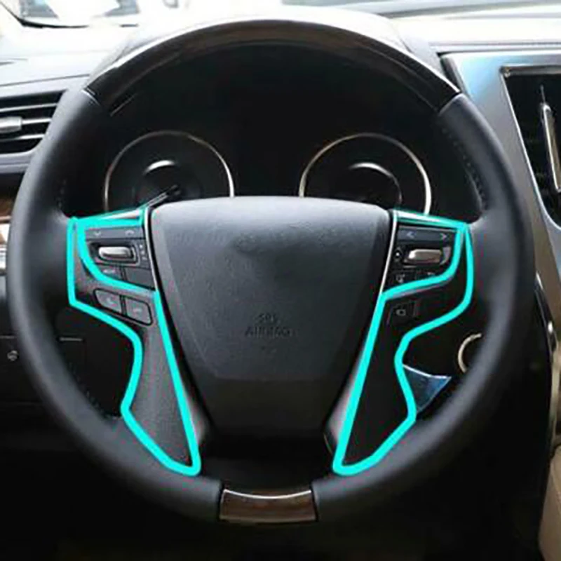 

for Toyota Alphard Vellfire 30 2015-2019 Car Steering Wheel Cover Trim Decor Frame Stickers Accessories