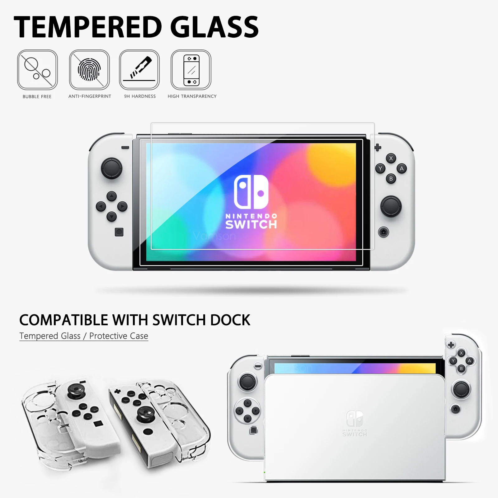 Водонепроницаемый чехол для переноски Vamson PU Nintendo Switch OLED дорожный защитный