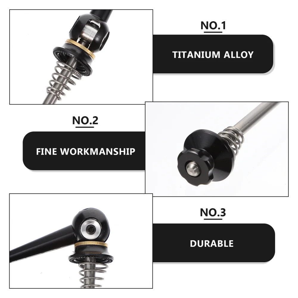 

1 Pair Titanium Alloy Bike Quick Release Skewers Practical Bicycles Skewers