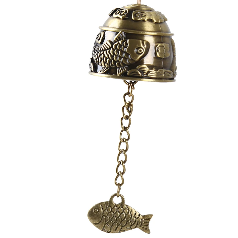 

2021 Hot Fish / Dragon Pattern Metal Wind Chime Hanging Chinese Knot Windchime Bell Pendant Garden Wall Decor Door Hanging