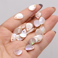 wholesale 10pcs natural mother of pearl shell drop pendant beads handmade diy necklace bracelet earrings jewelry gift making