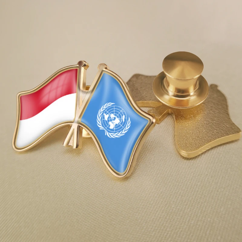 Европейский и индонезийский стиль брошь в виде двух соединенных элементов |