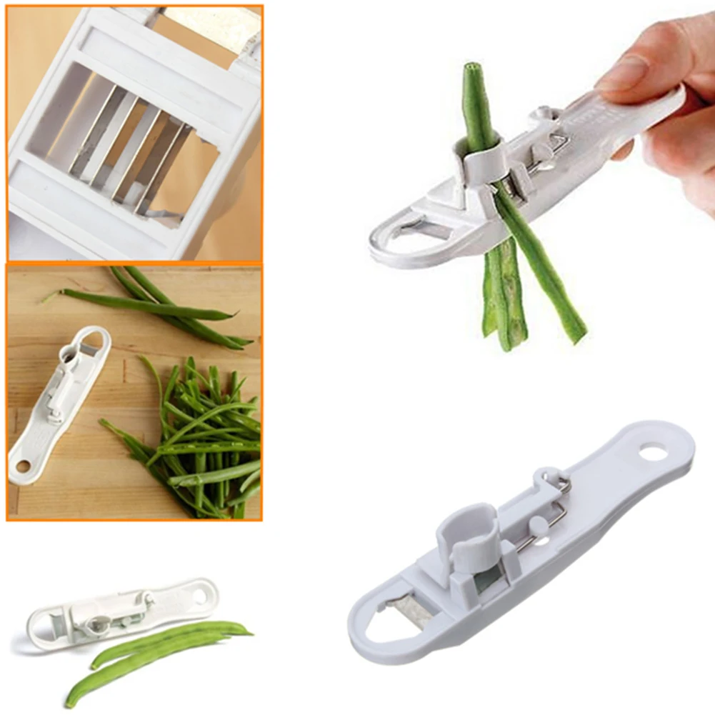 KitchenCraft Krisk Runner Bean Стрингер и слайсер белый |