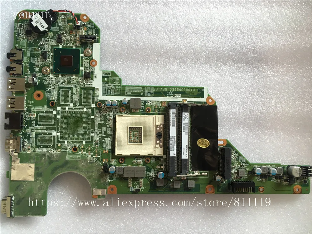 

yourui For HP Pavilion G4 G6 G7 G4-2000 G6-2000 G7-2000 laptopmotherboard 680568-001 DA0R33MB6E0 DDR3 100% Tested ok