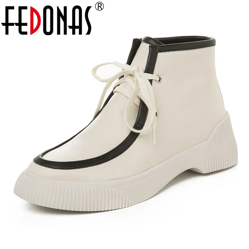 FEDONAS/Винтажные женские ботильоны из коровьей замши мотоциклетные ботинки на