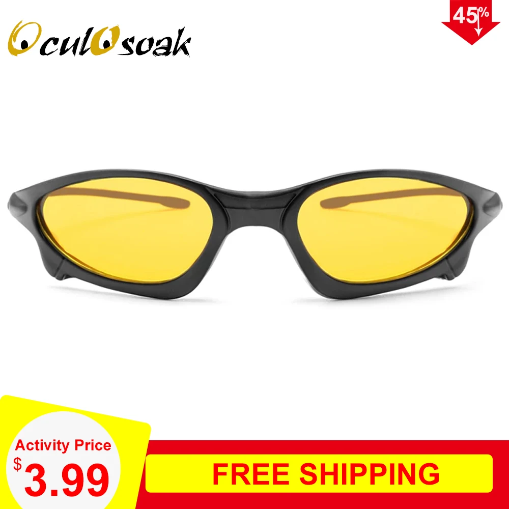 Oculosoak солнцезащитные очки ночного видения для мужчин UV400 защита ночные мужские