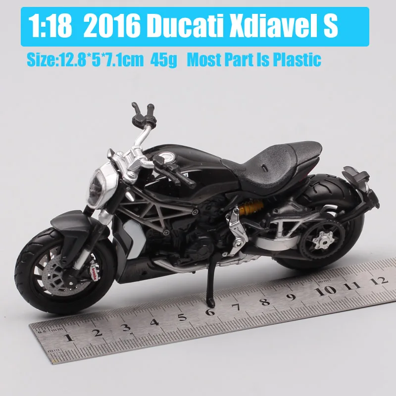 1/18 весы bburago 2016 поездок на мотоцикле Ducati Xdiavel S Cruiser Мотоцикл diavel велосипед литые