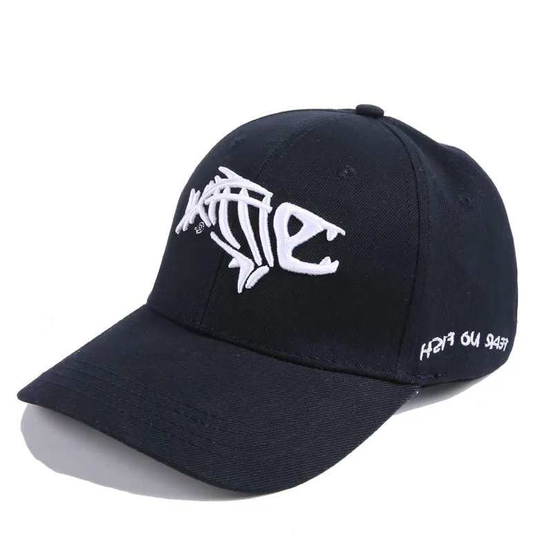 Бейсболка Fish Bone для мужчин и женщин Snapback шляпа рыбалки с вышивкой отца ребенка