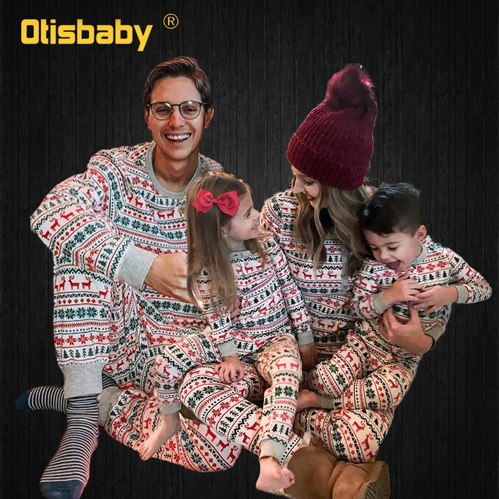 

Christmas Family Pajamas Mother Father Daughter Son Xmas Sleepwear Clothing Set Adult Kids Matching Family Outfits Mommy and Me