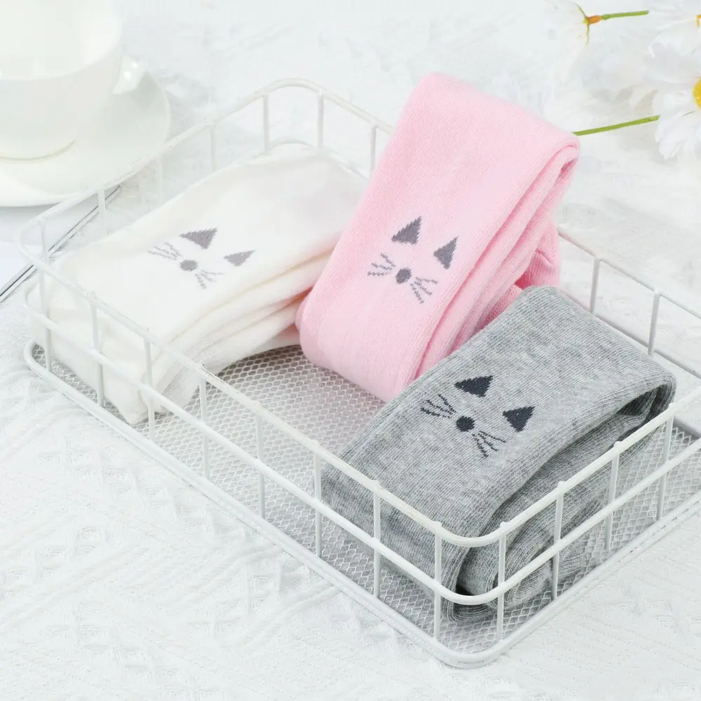 

Cold Protection Keep Warm Pure Cotton Infant Cat Leggings Baby Socks Non-Slip Socks