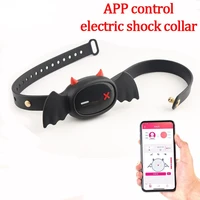 little devil dog slave restraint collar electric shock app remote control necklace bdsm adult games sex toys for couples adult