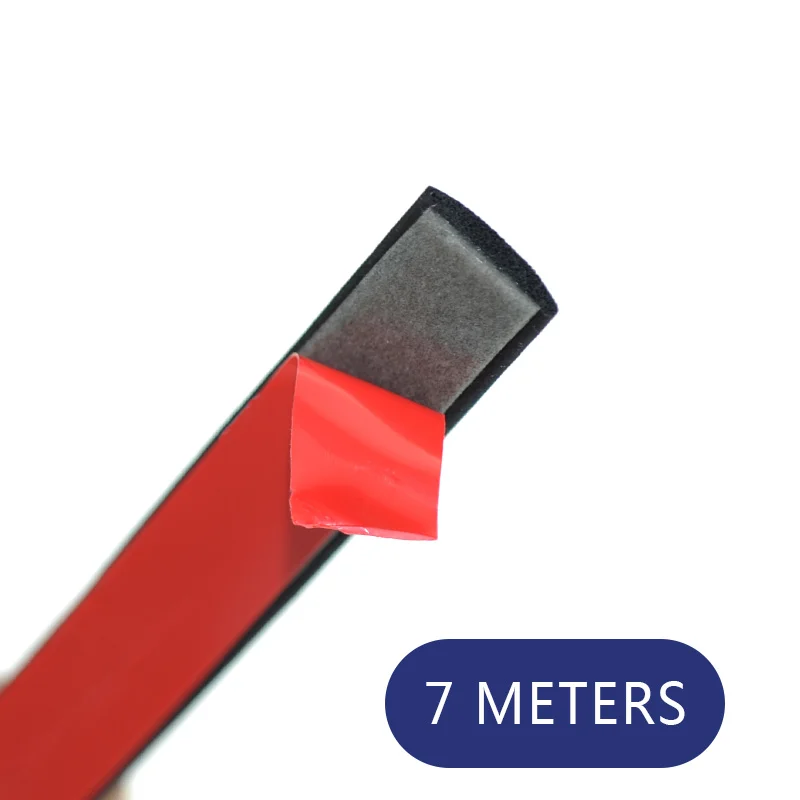 7 meters Герметик для окон автомобиля, резиновый люк, треугольное окно, Резиновая полоса для крыши автомобиля, герметичная отделка, уплотнение для авто 2-8 метров - Цвет: 7 meters