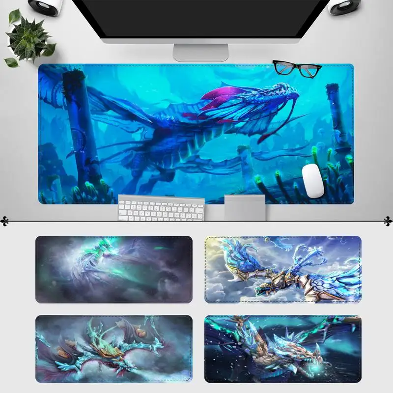 

Защитный зимний игровой коврик для мыши wyверн Dota 2, Настольный коврик для ноутбука и ПК, большой игровой коврик для мыши Overwatch