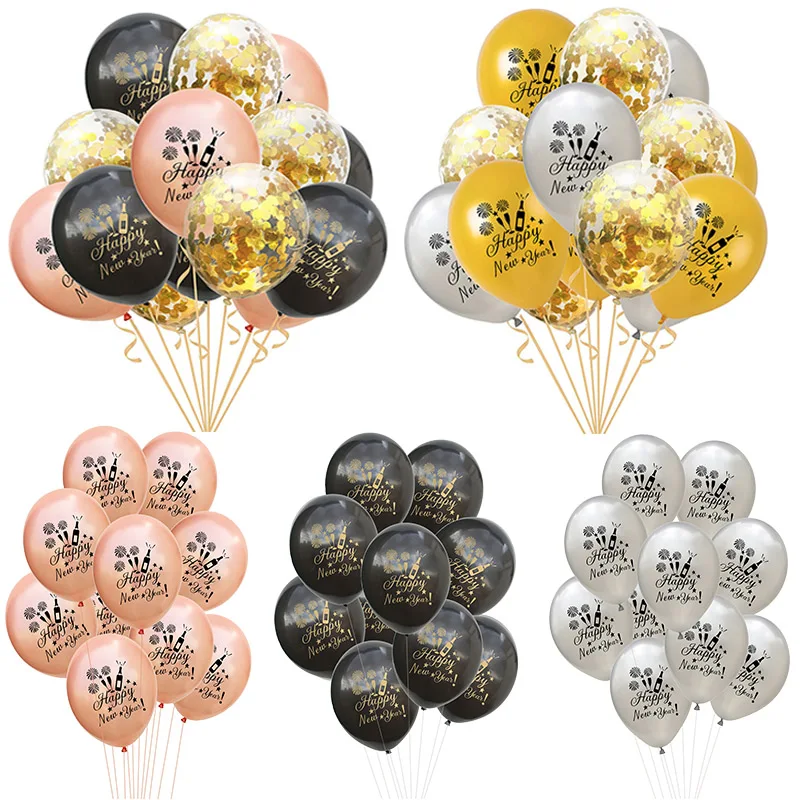 Латексные воздушные шары с конфетти аксессуары для украшения дома 12 дюймов