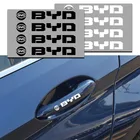 4 шт. защитная пленка на дверную ручку автомобиля, наклейки для BYD F3 I3 F0 F6 S6 S8 E5 E6 G3 G6 L3 S7 M6 Tang Song Qin Yuan MaxEt