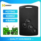 XNRKEY 4-кнопочная карта с PCF7941 для Renault Keelao Megane III без громкой связи (5 шт.лот)
