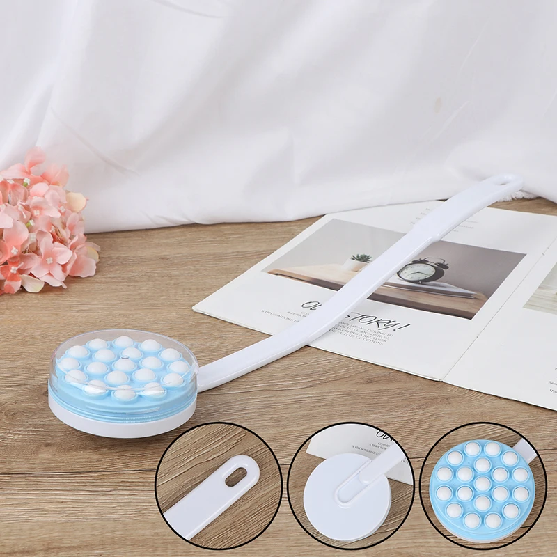 Банная щетка с Кремовым аппликатором длинной ручкой лосьон масло массажер для