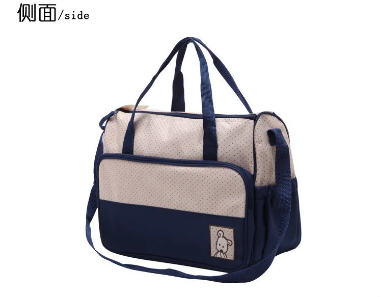

5 piece suit Mummy Diaper Bag Backpack Zipper Large Capacity Multifunction Waterproof Travel Backpack mummy Nursing Bag Backpack