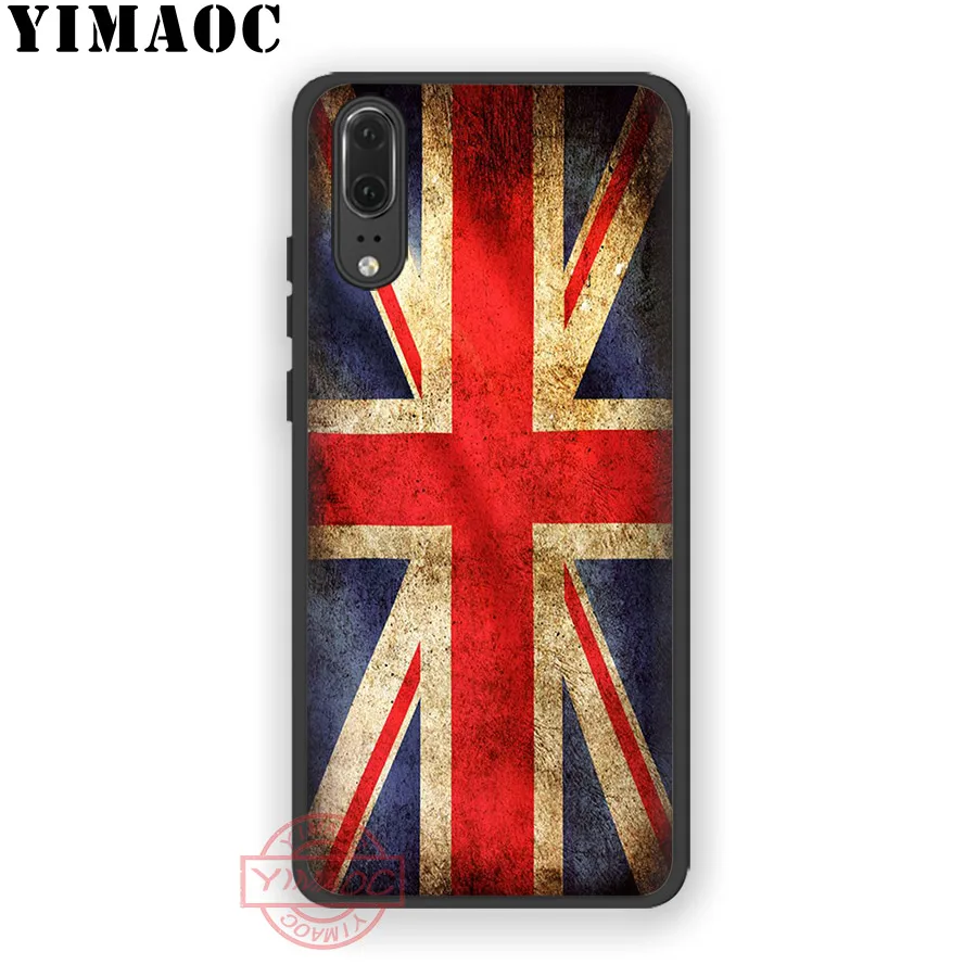 Мягкий силиконовый чехол YIMAOC с флагом Великобритании и Лондоном для Huawei P30 P20 Pro P10