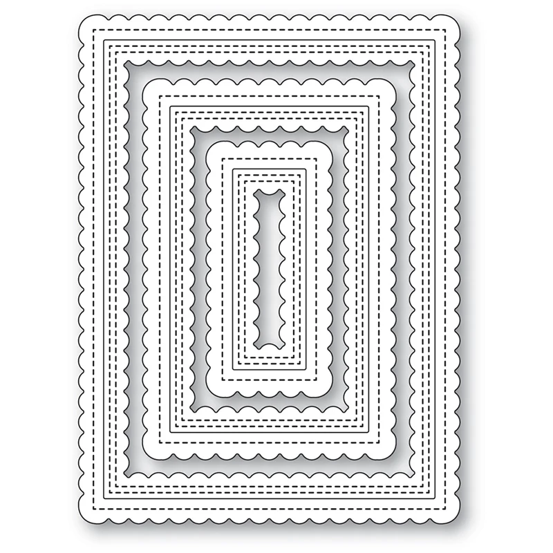 

Rectangle Frame Background Metal Cutting Dies for Scrapbooking Stencil Knife Mould Blade Punch Model Craft Decoration Template