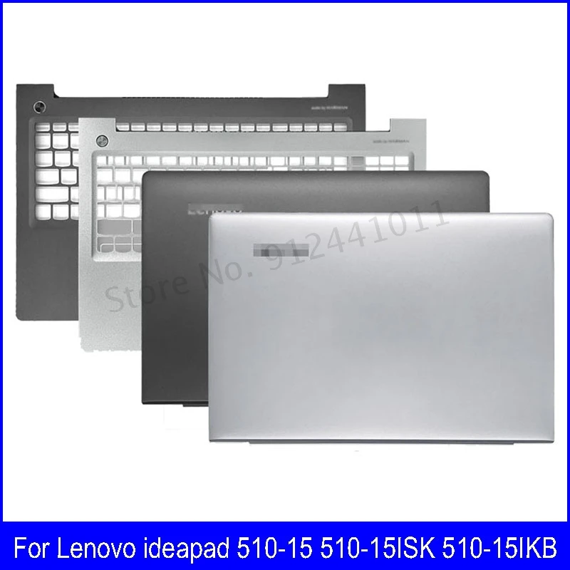 

Новая задняя крышка ЖК-дисплея для ноутбука Lenovo ideapad 510-15 510-15ISK 510-15IKB, подставка для рук, верхняя крышка A C, серебристо-серая