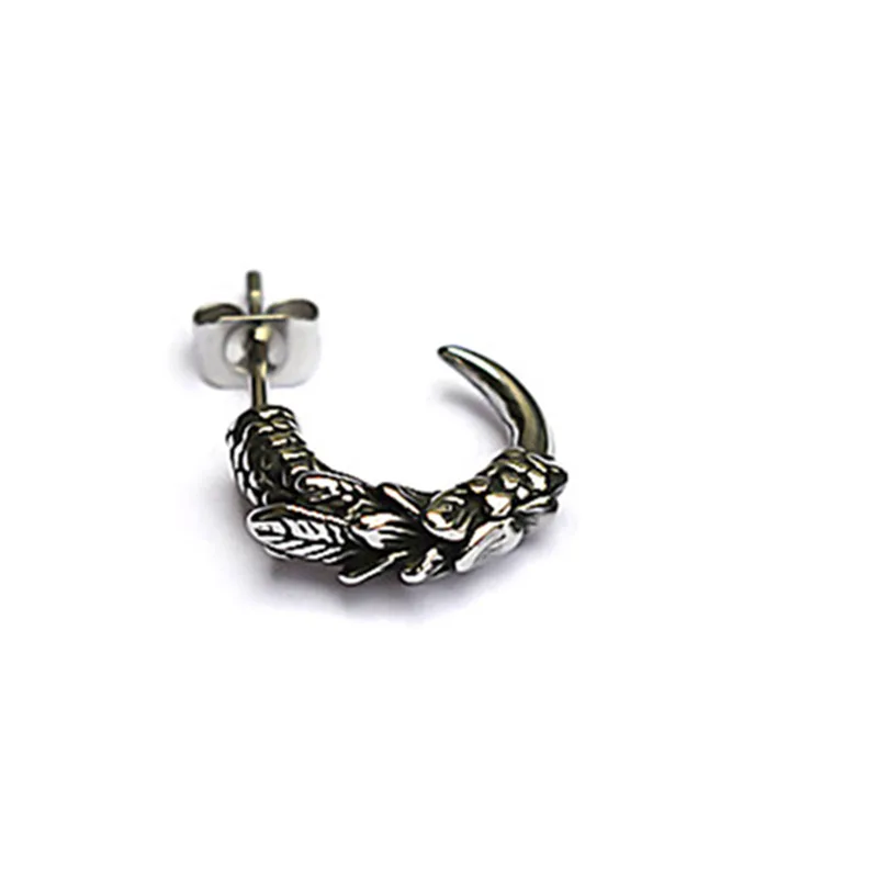 DoreenBeads титановая сталь антикварный серебряный Орел коготь серьги гвоздики модные украшения индивидуальные серьги для мужчин, 1 шт