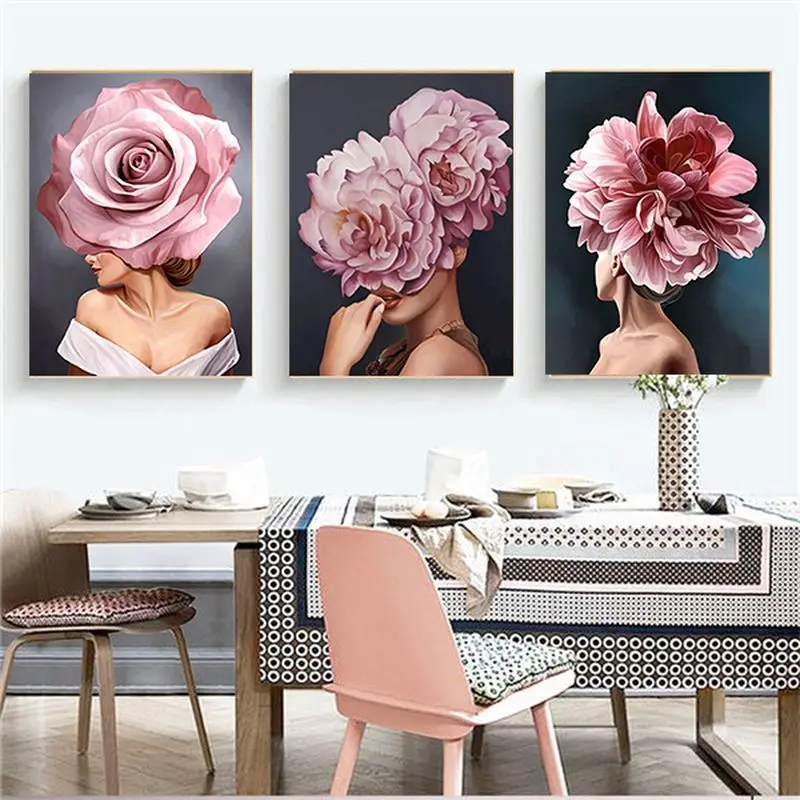 

GATYZTORY 40X50cm масло Краски ing по номерам Цветок и, для женщин, сделай сам, Краски по номерам на холсте дял украшения дома FrameDigital Краски Инж