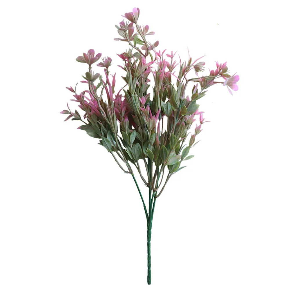 5 шт./лот искусственные полиэтиленовые цветные сливовые травы букет свадебные