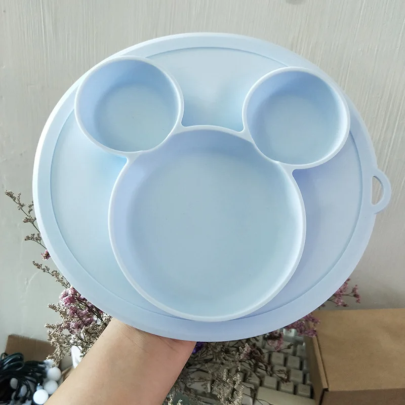 

Children's Silicone Sucker Bowl Baby Plate Feeding Dish