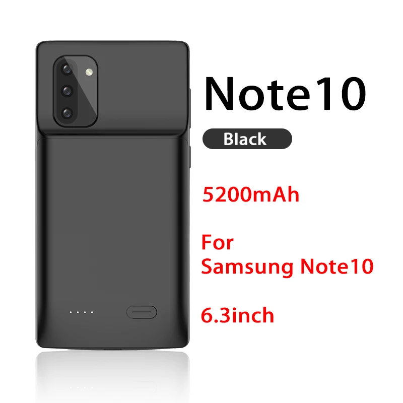 For Galaxy Note 10 UL 5000/5500 мАч чехол для аккумулятора для Galaxy Note 9 Внешний Аккумулятор Чехол для зарядки для samsung Galaxy Note 8 9 чехол для зарядного устройства - Цвет: For Galaxy Note 10