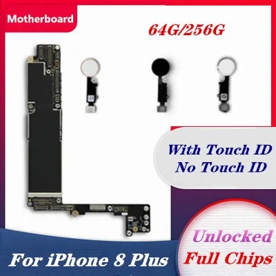 Материнская плата для iPhone 8 Plus 64 Гб 256 ГБ с/без Touch ID P Блокировка Удаленная