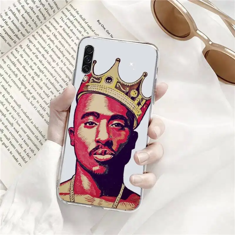 

2Pac Great hip-hop artist Phone Cases Transparent for Samsung A71 S9 10 20 HUAWEI p30 40 honor 10i 8x xiaomi note 8 Pro 10t 11
