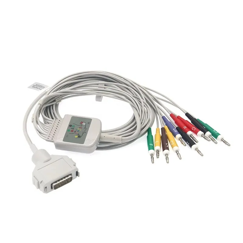 Fukuda Denshi прямой EKG кабель 10 Leadwires IEC Banana 4 0 ММ совместимый CP 104L|cable lead|cable bananacable c |