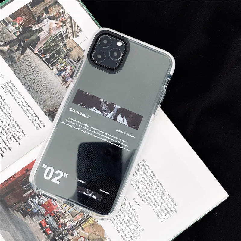 Street Luxury soft edge silicone clear case for iphone 14Pro 11 12 13 Pro X XS MAX XR 7 8 plus fashion art Mona Lisa label cover