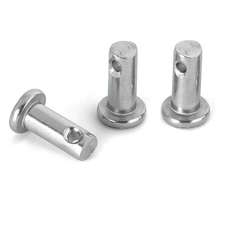 Роликовый штифт с позиционированием цилиндра с отверстием и плоской головкой из нержавеющей стали 304 M3 M4 M5 M6 M8 M10 M12 GB882, 1/10 шт.