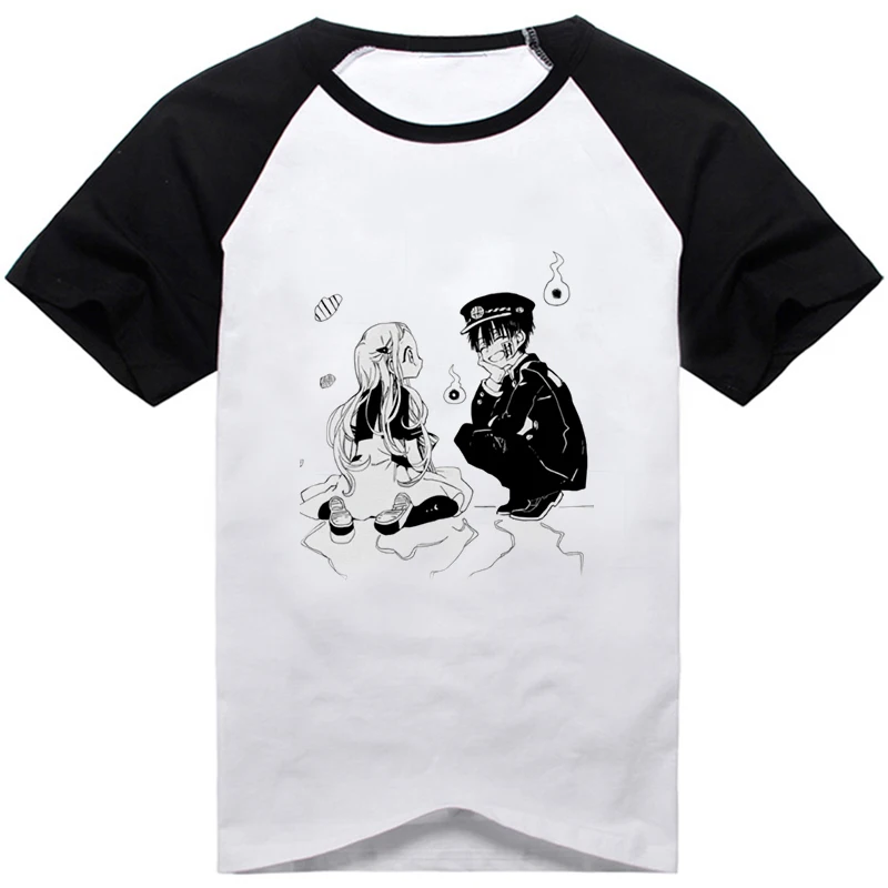 Популярная аниме рубашка Ханако кун в обтяжку с унисекс летняя футболка коротким